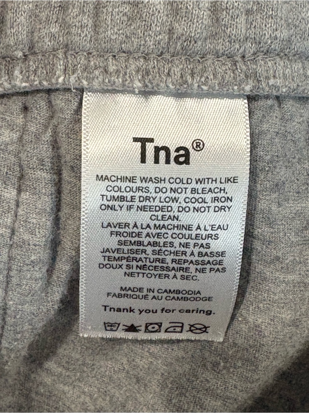 Aritzia Tna Cozy Fleece Perfect Hi-Rise Mini Sweatshorts, Grey, Size XS - Picture 5 of 6
